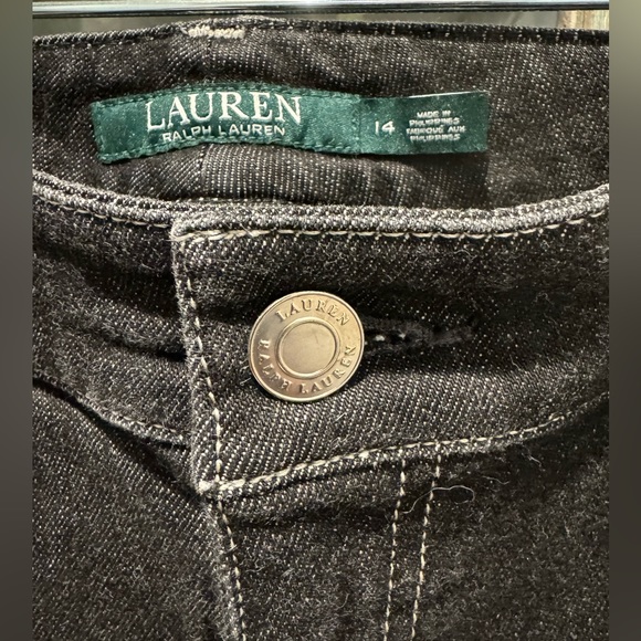 Lauren by Ralph Lauren, designer, black jeans. Size 14 excellent condition. - Picture 2 of 6